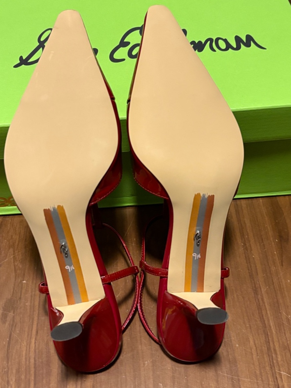 Sam Edelman Briella Red slingback kitten heels pointed toe. Brand new size 9.5 - Picture 6 of 6